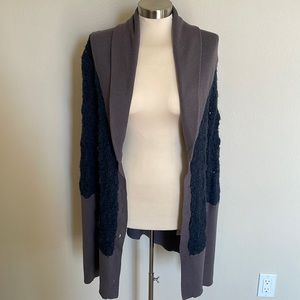 Navy & Grey Cardigan (Size S)